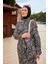Desenli Tam Kapalı Tesettür Mayo R2403 2