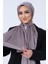 GÜMÜŞ Harem Scarf Kristal Saten Şal 4