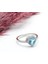 Kalpli Tek Taş Gümüş Yüzük 1