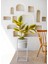 Yapay Ficus Altissima Ağacı Sarı Yeşil 90 cm 2
