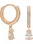 Damla Taşlı Küpe 717106 Rose 1