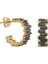 Siyah Taşlı Küpe 718893 Gold 1