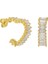 Zirkon Kalp Küpe 717099 Gold 1