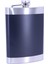 Siyah Deri Kaplama Paslanmaz Çelik Cep Matarası - Hip Flask 9 Oz 1