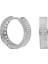 Taşlı Halka Küpe 717101 Silver 1