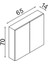Madrid 65CM Mdf Banyo Aynalı Üst Dolap 3