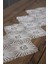 Dantel Örme Detay Masa Runner Fiskos Örtüsü 100X35 cm 1001-ÜCGEN 2