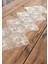 Dantel Örme Detay Masa Runner Fiskos Örtüsü 100X35 cm 1001-ÜCGEN 2