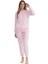 U.s Polo Assn. 17080 Kadın Uzun Kollu Welsoft Paçası Lastikli Pijama Takım-Pembe 1