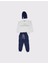 Çocuklar Için Bereli Kapüşonlu Sweatshirt Eşofman Takımı 1
