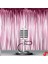 Kapı, Duvar ve Arka Fon Saçaklı Perde 1mt x 2mt - Pembe 5