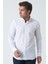 Bangor G2008 Slim Fit Flam Keten Pamuklu Gömlek Beyaz 1