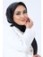 Siyah Harem Scarf Kristal Saten Eşarp 3
