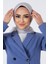 Gümüş Harem Scarf Kristal Saten Eşarp 3