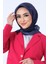 Morcivert Harem Scarf Kristal Saten Eşarp 4