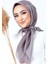 Füme Harem Scarf Kristal Saten Eşarp 1