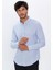 Erkek Slim Fit Dar Kesim Uzun Kollu Pamuklu Çizgili 4 Mevsim Düğmeli Yaka Gömlek 1