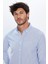 Erkek Slim Fit Dar Kesim Uzun Kollu Pamuklu Çizgili 4 Mevsim Düğmeli Yaka Gömlek 3