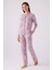 8874 Kadın Önden Düğmeli Pijama Takım 1