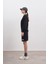 Kadın Oversize Uzun Kol Sweatshirt Şortlu Takım 2