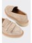 Bej Deri Kadın Loafer 5