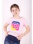 Kız Çocuk Instagram Baskılı Tişört 2