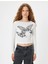5WAL10064IK 010 Ekru Genc Kız Elastan Jersey Sweatshırt 3