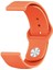 Galaxy Watch 5 (44MM) Uyumlu (20MM) Klasik Silikon Kordon-11 Turuncu 1