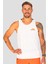 Dri Fit Trail Solar Chase Running Reflektörlü Tank Erkek Antreman Koşu Atleti Beyaz 1