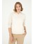 Kadın Krem Sweatshirt 50296947-VR071 3