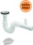 Çamaşır ve Bulaşık Makinesi Çıkışlı Lavabo Sifonu - Körüklü, 35-75 cm 1