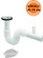 Çamaşır ve Bulaşık Makinesi Çıkışlı Lavabo Sifonu - Körüklü, 35-75 cm 2