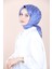 Indigo Emproyal Jakar Kafes Desen Eşarp 1