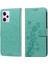 Xiaomi Redmi Not 12 Için Flip Case Pro Artı Flip Kart Yuvaları Deri Çiçek (Yurt Dışından) 3