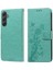 Samsung Galaxy A54 5g Deri Kart Yuvaları Için Flip Case Çiçek Flip (Yurt Dışından) 1
