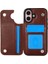 Kart Tutucu Pu ile IPhone 16 Artı Çift Manyetik Toka Için Cüzdan Kılıf (Yurt Dışından) 2