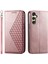 Samsung Galaxy A16 Cüzdanlı Buzağı Dokulu Pu Deri Telefon Kılıfı (Yurt Dışından) 1