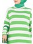 Dik Yaka Çizgili Triko Takım-Yeşil 4
