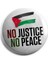 Major Selection Filistin Palestıne No Justıce No Peace Iğneli Çanta Rozeti 1