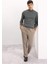 Slim Fit Balıkçı Yaka Kazak Dark Khakı 2
