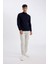 Slim Fit Balıkçı Yaka Kazak Navy 2