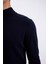 Slim Fit Balıkçı Yaka Kazak Navy 5