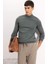 Slim Fit Balıkçı Yaka Kazak Dark Khakı 1