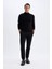 Slim Fit Balıkçı Yaka Kazak Black 2