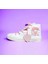 Pembe Hello Xxx Baskılı Kalp Bağcık Baskılı Keten Çocuk Spor Ayakkabı Sneaker 1