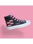 Karekare Blacpink Baskılı Siyah Keten Çocuk Spor Ayakkabı Sneaker 1
