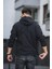 Save Baskılı Suya Dayanaklı Slim Fit Erkek Mevsimlik Mont Yağmurluk 4