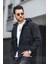 Save Baskılı Suya Dayanaklı Slim Fit Erkek Mevsimlik Mont Yağmurluk 2