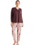 Catherines Kadın Bordo Pijama Takım 2625 1