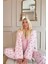 Somon Coffe Desenli Termal Sabahlıklı Kadın Pijama Takımı 4